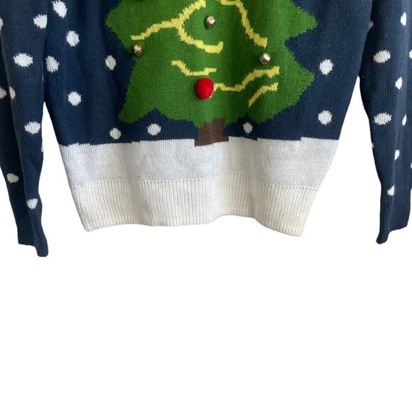 DIVIDED Christmas Women Sweater S Crew Neck Long Sleeve‎ Jingle Bell Novelty - Picture 5 of 8